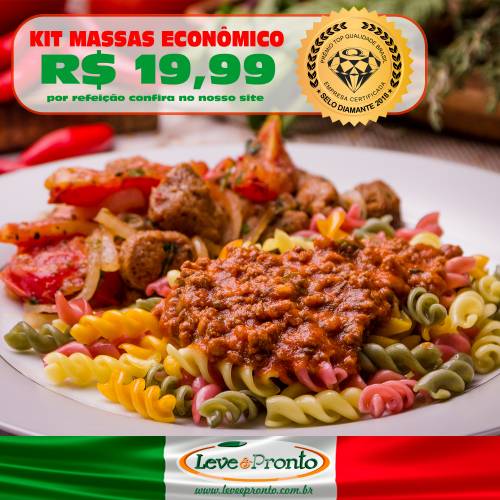 Kit Econômico Massas 10 Refeições.