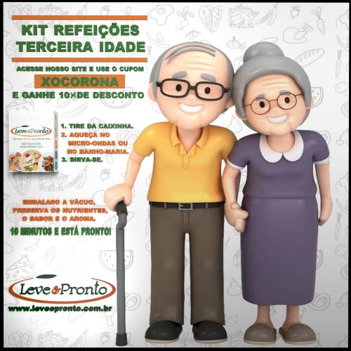 KIT TERCEIRA IDADE 20 REFEIÇÕES